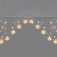 Фотография Гирлянда Арка со звездами 2,5х1,2м, 136LED ТЕПЛЫЙ БЕЛЫЙ, прозрачный ПВХ, IP20, свечение с динамикой, 230В, не соединяется, с контроллером 8 режимов, артикул 255-076