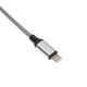 Фотография Кабель USB-A – Lightning для Apple, 2,4А, 1м, нейлон, серый REXANT, артикул 18-4245