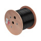 Фотография Кабель витая пара U/UTP, CAT 6, PE, 4PR, 23AWG, OUTDOOR, SOLID, черный, 305м REXANT, артикул 01-0058