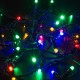Фотография Гирлянда светодиодная Нить 10м 100 LED МУЛЬТИКОЛОР черный ПВХ IP65 постоянное свечение 230В соединяется NEON-NIGHT нужен шнур 303-500, артикул 305-179