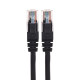 Фотография Патч-корд U/UTP, CAT 6, RJ45-RJ45, 26AWG, LSZH, черный, 1м REXANT, артикул 02-0292-1