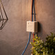 Фотография Розетка телефонная + сетевая LAN, на стену, (гнездо 8Р8С (RJ-45) + гнездо 6Р4С (RJ-11)) REXANT, артикул 06-0106-C