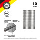 Фотография Бур по бетону 8x160x100мм SDS PLUS (10 шт) KRANZ, артикул KR-91-0012-4