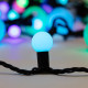Фотография Гирлянда Мультишарики Ø17,5мм, Ø23мм, Ø17,5мм, Ø45мм, 10м, 80 LED RGB, черный ПВХ, IP65, быстрая смена цвета,  230В соединяется NEON-NIGHT, артикул 303-589