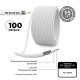 Фотография Кабель коаксиальный RG-6U, 75Ом, CCS/Al/Al, 32%, 100м, INDOOR, белый PROconnect Light, артикул 01-2251