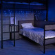 Фотография Гирлянда Бахрома (Айсикл), 1,8х0,5м, 48 LED СИНИЕ, прозрачный ПВХ, IP20, свечение с динамикой, 230В, не соединяется, артикул 255-013