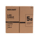 Фотография Кабель витая пара F/UTP, CAT 5e, PVC, 4PR, 24AWG, INDOOR, SOLID, серый, 305м, РФ REXANT, артикул 01-0143-R