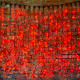 Фотография Гирлянда светодиодная Занавес 2х1,5м 360 LED КРАСНЫЙ черный КАУЧУК IP67 постоянное свечение 230В соединяется NEON-NIGHT шнур в комплекте, артикул 237-122