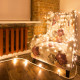 Фотография Гирлянда Сеть 1,5х1,5м, прозрачный ПВХ, 96 LED Теплый белый, артикул 215-106