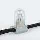 Фотография Гирлянда LED Clip Light 12V шаг 150 мм, цвет диодов ТЕПЛЫЙ БЕЛЫЙ, Flashing (Белый), артикул 325-146