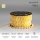 Фотография Дюралайт LED, постоянное свечение (2W) - ТЕПЛЫЙ БЕЛЫЙ Эконом 24 LED/м, бухта 100м, артикул 121-126-4