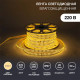 Фотография Лента светодиодная 220В, SMD2835, 276 LED/м, Теплый белый, 7,5x20мм, 50м,без установочного набора, IP67 NEON-NIGHT, артикул 142-204