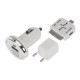 Фотография Комплект СЗУ, АЗУ, кабель miniUSB-USB, переходник microUSB 30 pin белый, артикул 18-1197