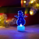 Фотография Фигура светодиодная на подставке Снеговик в шляпе 2D, RGB, артикул 501-043