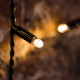 Фотография Гирлянда светодиодная Занавес 2х0,8м 160 LED ТЕПЛЫЙ БЕЛЫЙ черный ПВХ IP65 эффект мерцания 230В соединяется NEON-NIGHT нужен шнур 303-500, артикул 235-356
