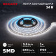 Фотография Лента светодиодная 24В, SMD2835, 9,6Вт/м, 120 LED/м, 4000K, 10мм, 5м,IP20 REXANT, артикул 141-638