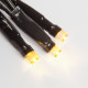 Фотография Гирлянда Твинкл Лайт 10 м, 100 LED ТЕПЛЫЙ БЕЛЫЙ, черный ПВХ, IP65, динамика, 230В соединяется NEON-NIGHT (нужен контроллер 217-204), артикул 303-136