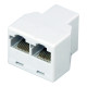 Фотография Двойник компьютерный UTP RJ-45(8P8C) (гнездо - 2 гнезда) REXANT, артикул 03-0103