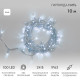 Фотография Гирлянда светодиодная Нить 10м 100 LED БЕЛЫЙ прозрачный ПВХ IP65 постоянное свечение 24В соединяется NEON-NIGHT нужен трансформатор 531-100/531-200, артикул 305-155