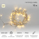 Фотография Гирлянда светодиодная Нить 10м 200 LED ТЕПЛЫЙ БЕЛЫЙ прозрачный ПВХ IP65 эффект мерцания 230В соединяется NEON-NIGHT нужен шнур 303-500-1, артикул 305-296