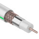 Фотография Кабель коаксиальный SAT 703 B, Cu/Al/Cu, 64%, 75Ом, 100м, INDOOR, белый PROconnect, артикул 01-2431-6