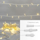 Фотография Гирлянда светодиодная Нить 10м 200 LED ТЕПЛЫЙ БЕЛЫЙ прозрачный ПВХ IP65 эффект мерцания 230В соединяется NEON-NIGHT нужен шнур 303-500-1, артикул 305-296