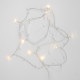 Фотография Гирлянда светодиодная Жемчужинки 1,5 м, 10 LED, прозрачный ПВХ, цвет свечения теплый белый, 2 х АА (батарейки не в комплекте) NEON-NIGHT, артикул 303-097