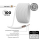 Фотография Кабель коаксиальный SAT 703 B, Cu/Al/Cu, 64%, 75Ом, 100м, INDOOR, белый PROconnect, артикул 01-2431-6