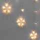 Фотография Гирлянда Арка со звездами 2,5х1,2м, 136LED ТЕПЛЫЙ БЕЛЫЙ, прозрачный ПВХ, IP20, свечение с динамикой, 230В, не соединяется, с контроллером 8 режимов, артикул 255-076