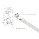 Фотография Разъем телефонный UTP RJ-9 (4P4C), CAT 3 PROconnect, артикул 05-1001-3
