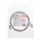 Фотография Патч-корд U/UTP, CAT 6A (10G), RJ45-RJ45, 28AWG, LSZH, серый, 2м REXANT, артикул 02-0380-2