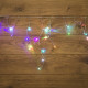 Фотография Гирлянда Бахрома (Айсикл), 1,8х0,5м, 48 LED RGB, прозрачный ПВХ, IP20, быстрая смена цвета, 230В, не соединяется, артикул 255-009