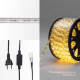 Фотография Дюралайт LED, постоянное свечение (2W) - ТЕПЛЫЙ БЕЛЫЙ Эконом 24 LED/м, бухта 100м, артикул 121-126-4