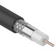 Фотография Кабель коаксиальный RG-6U, 75Ом, CCS/Al/Al, 64%, 305м, OUTDOOR, черный REXANT, артикул 01-2204