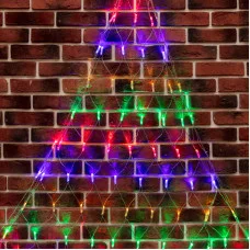 Гирлянда Сеть 2х2х1.5 м, свечение с динамикой, прозрачный ПВХ, 136 LED, 230 В, цвет свечения мультиколор (контроллер в комлекте)