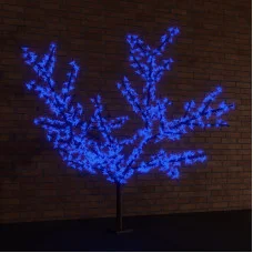Светодиодное дерево Сакура, высота 2,4м, диаметр кроны 2,0м, RGB светодиоды, контроллер, IP65, понижающий трансформатор в комплекте NEON-NIGHT