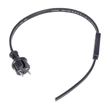 Фотография Набор для подключения двухжильной гирлянды Belt-light (шнур питания 1,5м с вилкой, коннектор) NEON-NIGHT, артикул 331-003