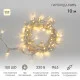 Фотография Гирлянда светодиодная Нить 10м 100 LED ТЕПЛЫЙ БЕЛЫЙ прозрачный ПВХ IP65 постоянное свечение 230В соединяется NEON-NIGHT нужен шнур 303-500-1, артикул 305-186