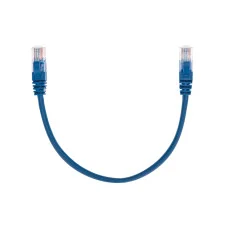 Патч-корд U/UTP, CAT 5e, RJ45-RJ45, 26AWG, LSZH, синий, 0,3м REXANT