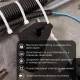 Фотография Стяжка кабельная нейлоновая 500x7,6мм, белая (100 шт/уп) REXANT, артикул 07-0502