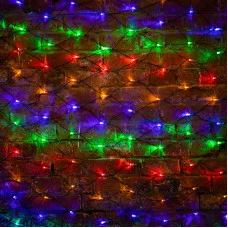 Гирлянда Сеть 2х1,5м, черный ПВХ, 288 LED Мультиколор (контроллер в комлекте)