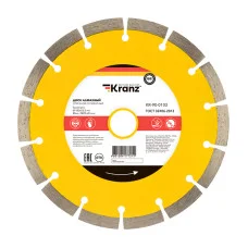 Диск алмазный отрезной сегментный 180x22,2x2,2x10мм KRANZ