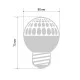 Фотография Лампа шар Е27 9 LED Ø50мм зеленая, артикул 405-214