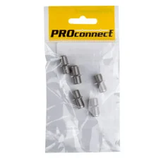 Переходник антенный, (гнездо F - гнездо F), бочка, RG-6, 5 шт. PROconnect