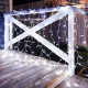 Фотография Гирлянда светодиодная Занавес 2х1,5м 192 LED БЕЛЫЙ прозрачный ПВХ IP65 постоянное свечение 230В соединяется NEON-NIGHT шнур в комплекте, артикул 235-305-6