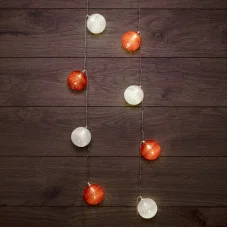 Тайские фонарики Магия 3,5 м, прозрачный ПВХ, 20 LED, теплый белый, питание 2 х АА (батарейки не в комплекте)
