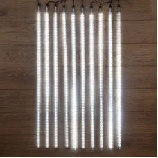 Гирлянда Тающие сосульки 24 В, комплект 10 шт. х 100 см, шаг 100 см, 960 LED, белый, соединяются, NEON-NIGHT