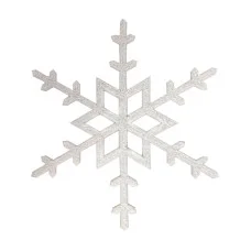 Акриловая светодиодная фигура Снежинка 96 см, синяя, белый центр LED-ICE