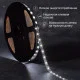 Фотография Лента светодиодная 12В, SMD2835, 4,8Вт/м, 60 LED/м, 6500К, 8мм, 20м, для БП с клеммами, IP20 LAMPER, артикул 141-2011
