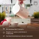 Фотография Умный Wi-Fi чайник пластиковый с откидной крышкой, белый HALSA, артикул HLS-K-102